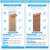 OPTISCAR: Scar Removal Silicone Sheets with Scar Massage Tape - Bruizex